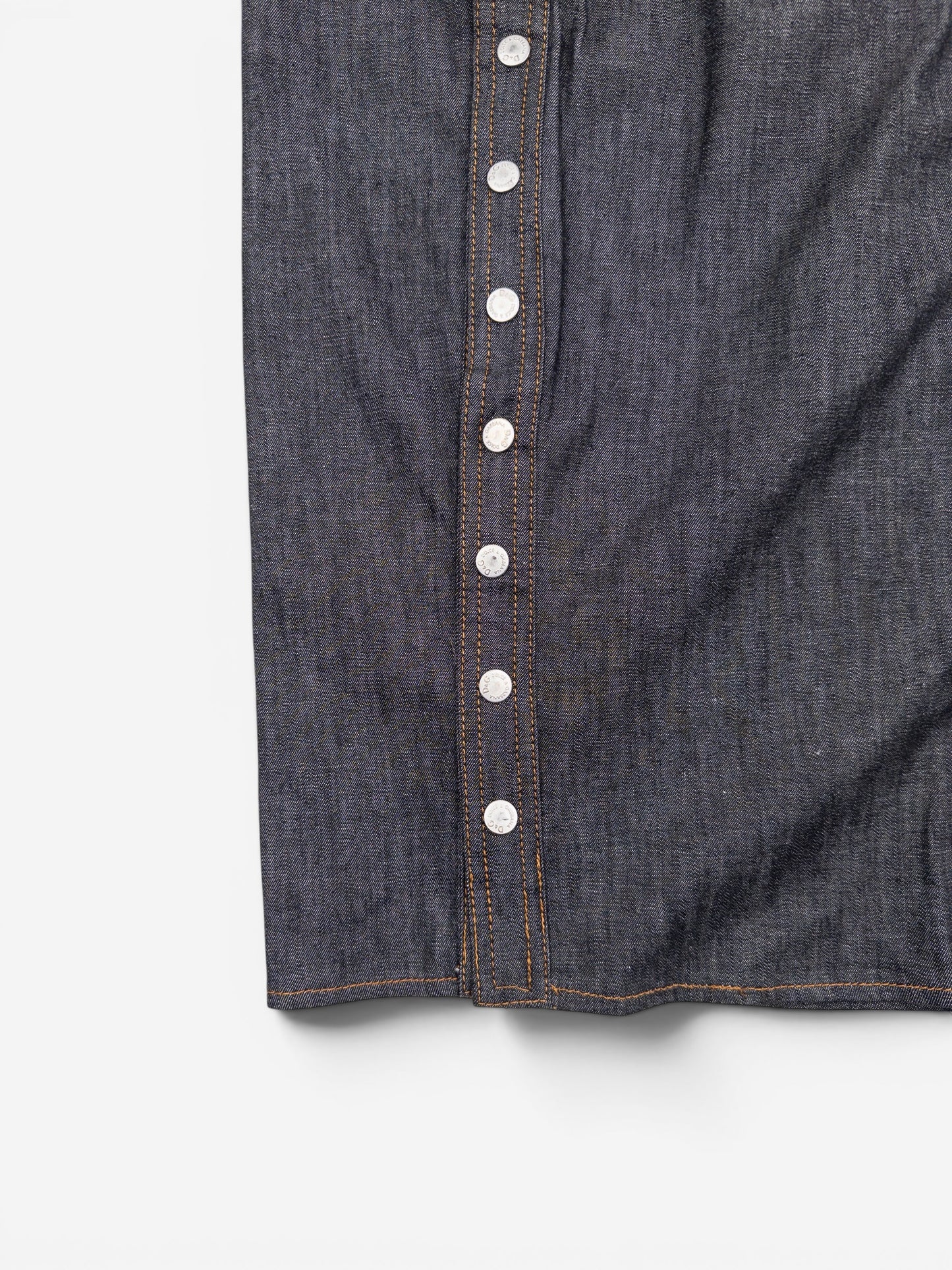 Dolce & Gabbana 2000s Buttoned Denim Maxi Skirt