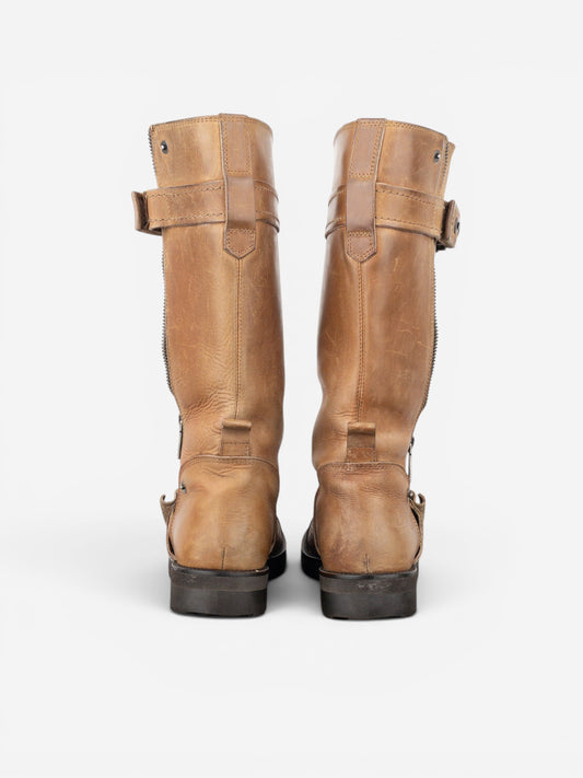 Dior by Galliano 2000s Buckled Moto Biker Boots – photo 6