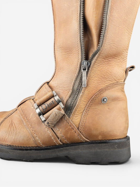 Dior by Galliano 2000s Buckled Moto Biker Boots – photo 8