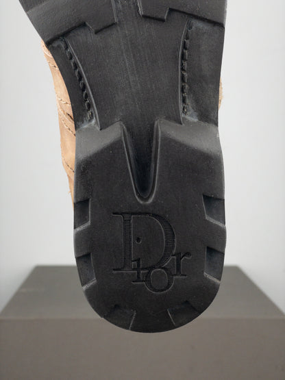 Dior by Galliano 2000s Buckled Moto Biker Boots