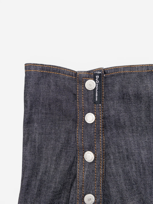 Dolce & Gabbana 2000s Buttoned Denim Maxi Skirt – photo 5