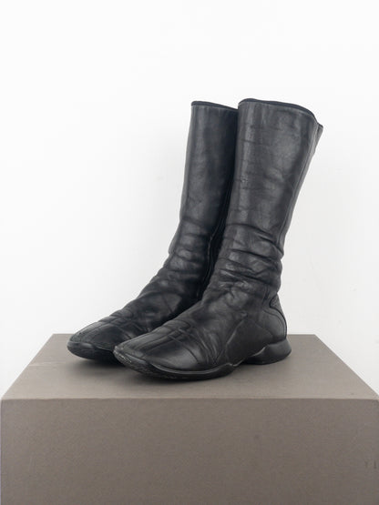 Prada AW99 Knee High Square Toe Biker Moto Sports Boots