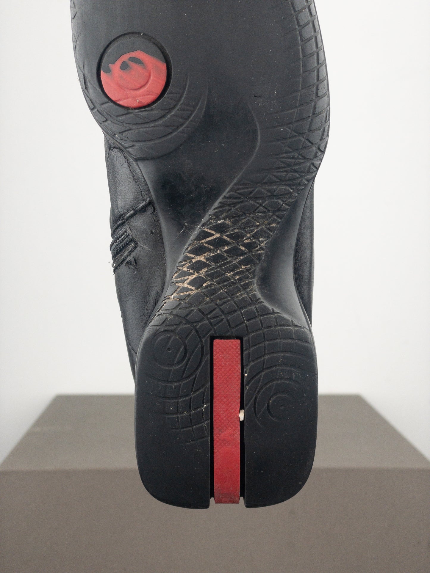 Prada AW99 Knee High Square Toe Biker Moto Sports Boots