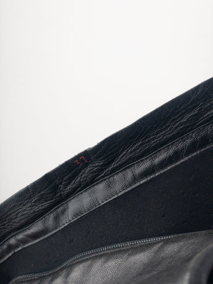 Prada AW99 Knee High Square Toe Biker Moto Sports Boots