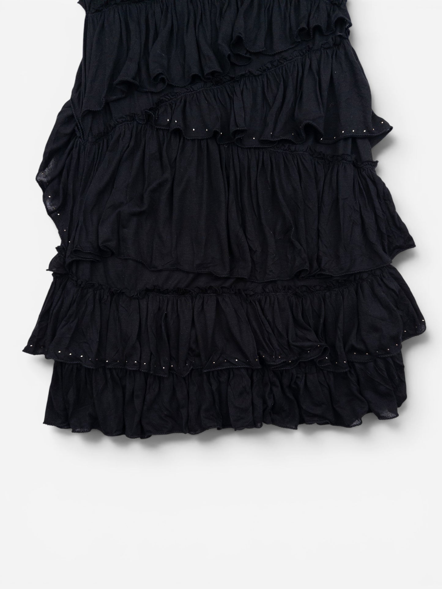 Roberto Cavalli 2000s Layered Ruffle Beach Mini Dress