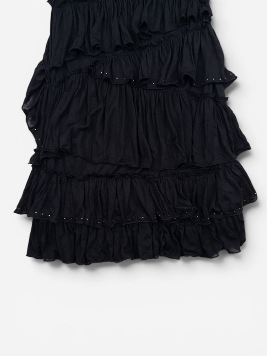 Roberto Cavalli 2000s Layered Ruffle Beach Mini Dress – photo 4
