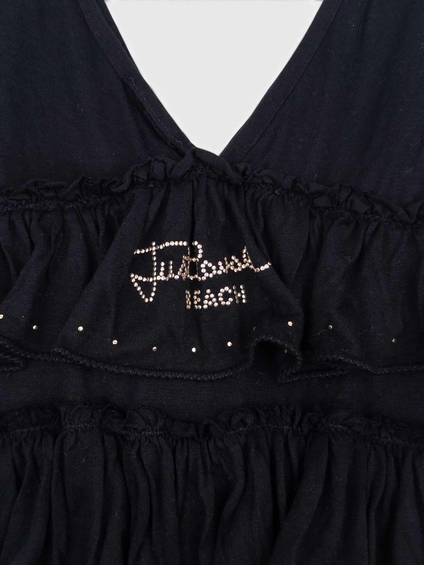 Roberto Cavalli 2000s Layered Ruffle Beach Mini Dress