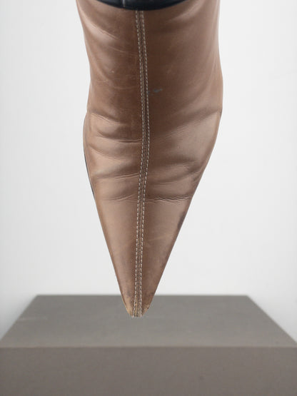 Gucci by Tom Ford AW99 Horsebit Stirrup Harness Riding Heel Boots