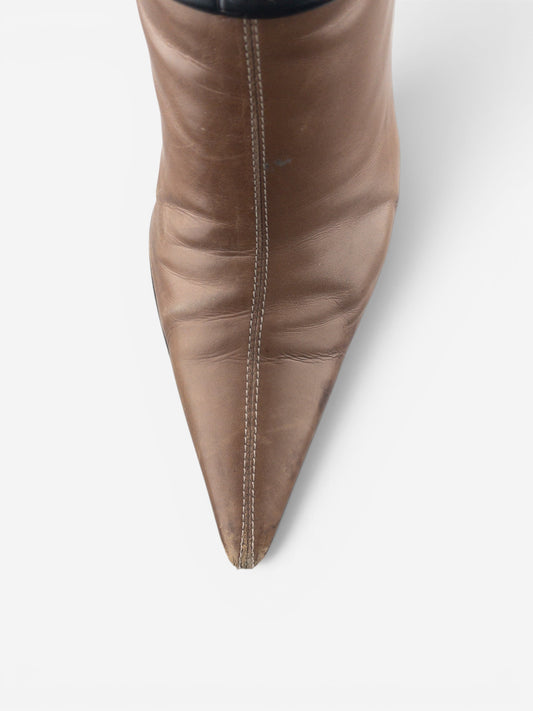 Gucci by Tom Ford AW99 Horsebit Stirrup Harness Riding Heel Boots – photo 7
