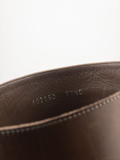 Gucci by Tom Ford AW99 Horsebit Stirrup Harness Riding Heel Boots