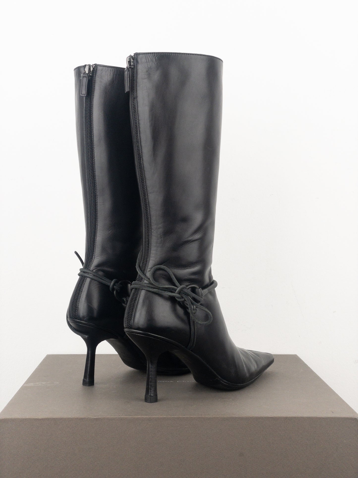 Gucci by Tom Ford AW99 Horsebit Stirrup Harness Riding Heel Boots