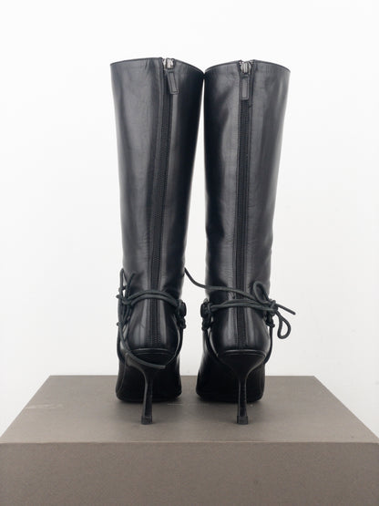 Gucci by Tom Ford AW99 Horsebit Stirrup Harness Riding Heel Boots