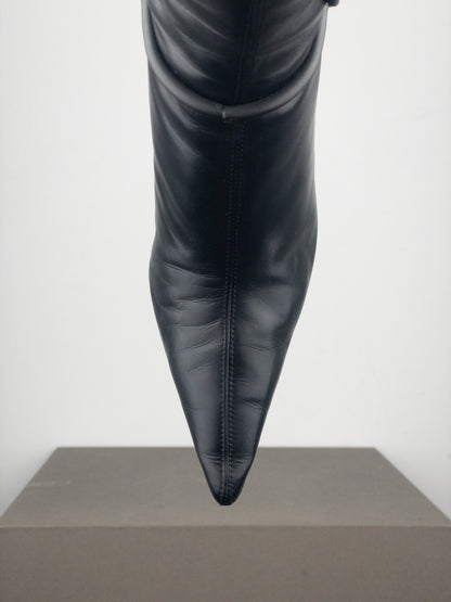 Gucci by Tom Ford AW99 Horsebit Stirrup Harness Riding Heel Boots