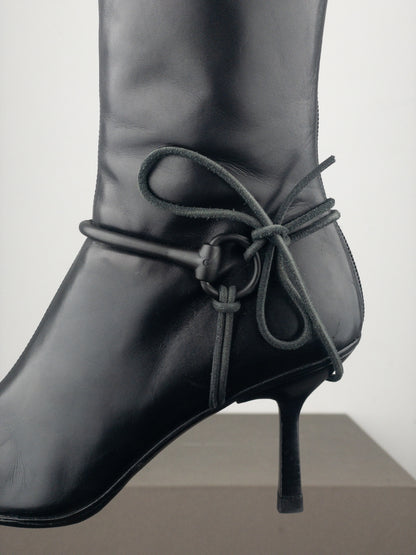 Gucci by Tom Ford AW99 Horsebit Stirrup Harness Riding Heel Boots