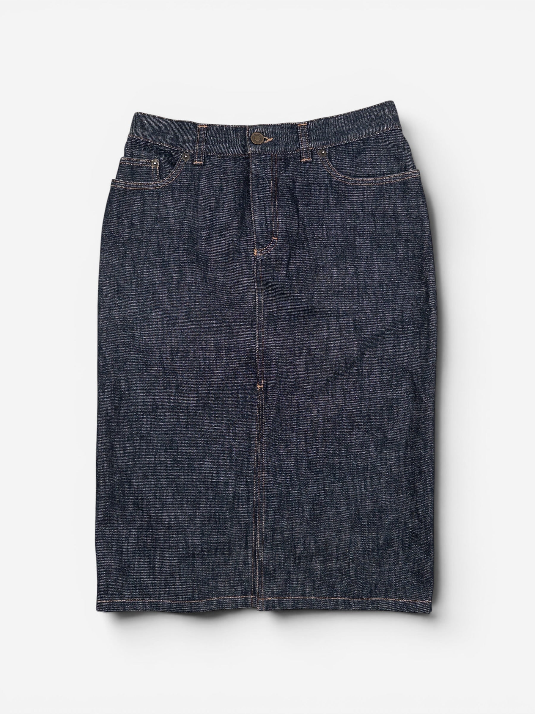 スカート archive GUCCI by TOM FORD Skirt DENIM 38 Gucci by Tom Ford SS02 Heart Cutout Denim Jeans Midi Skirt