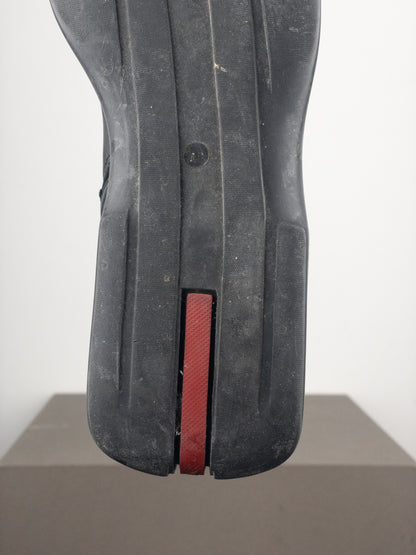 Prada AW99 Mid-Calf Square-Toe Astro Moto Biker Boots