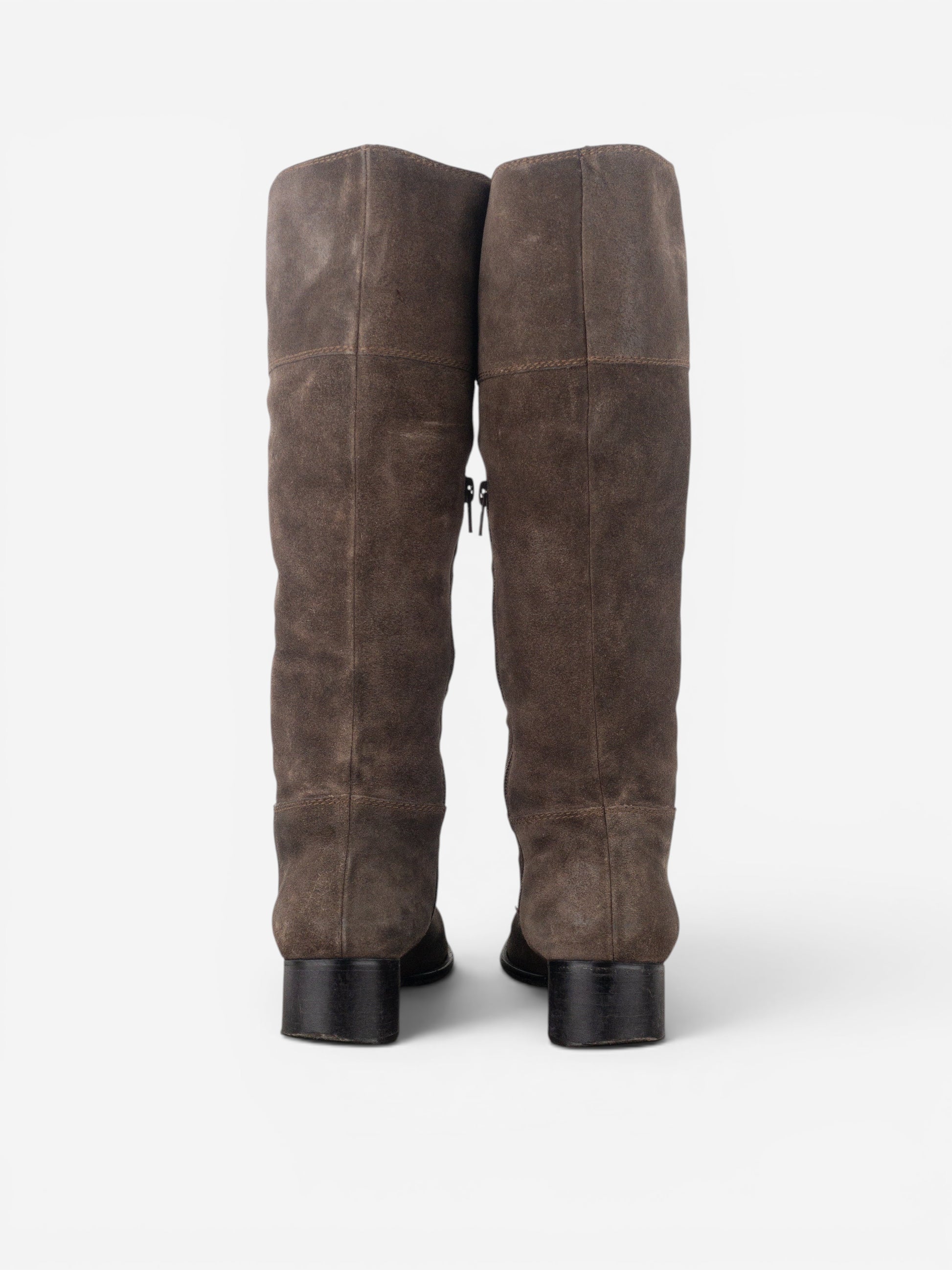 Miu Miu 2000s Knee-High Suede Cowboy Riding Boots – photo 6