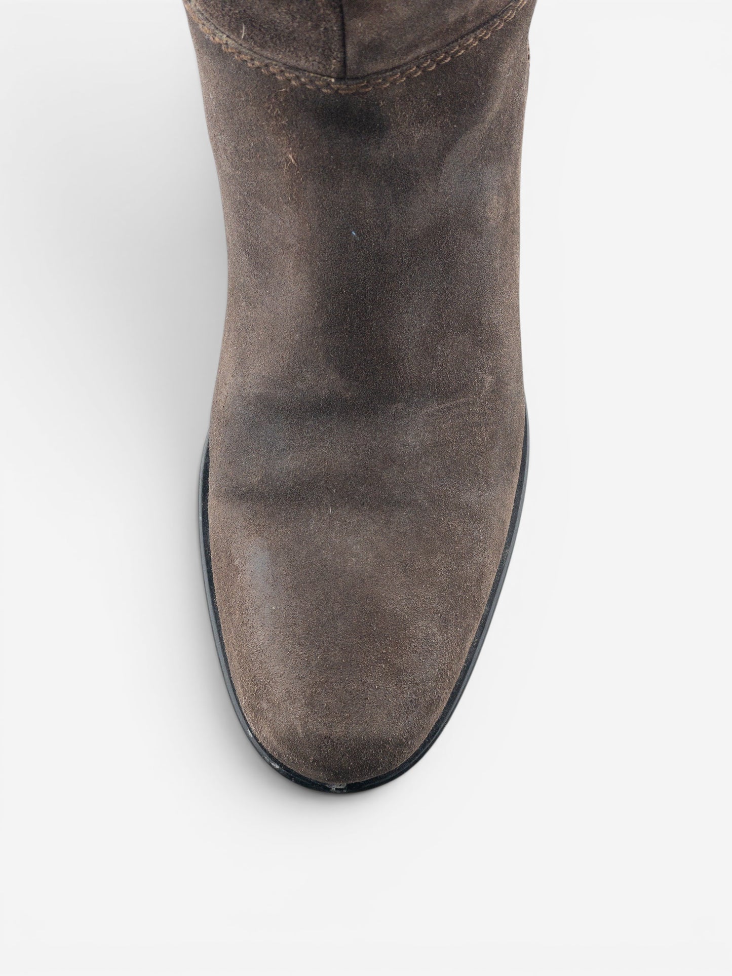 Miu Miu 2000s Knee-High Suede Cowboy Riding Boots – photo 7