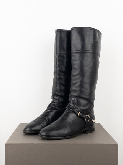 Dior by Galliano 2000s Knee-High Riding Boots