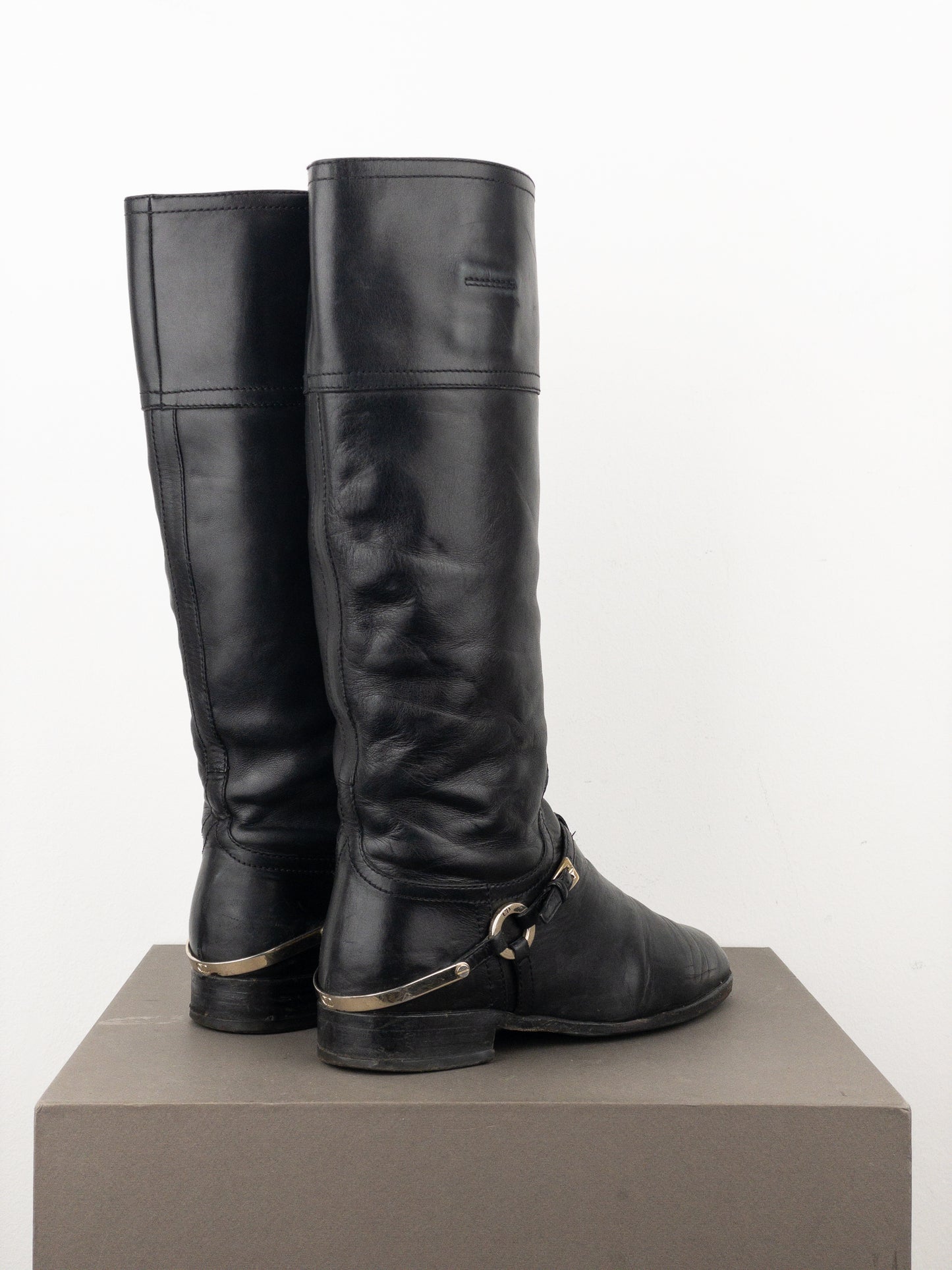 Dior by Galliano 2000s Knee-High Riding Boots
