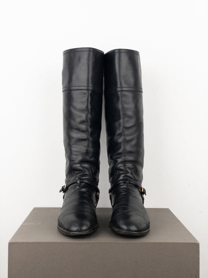 Dior by Galliano 2000s Knee-High Riding Boots