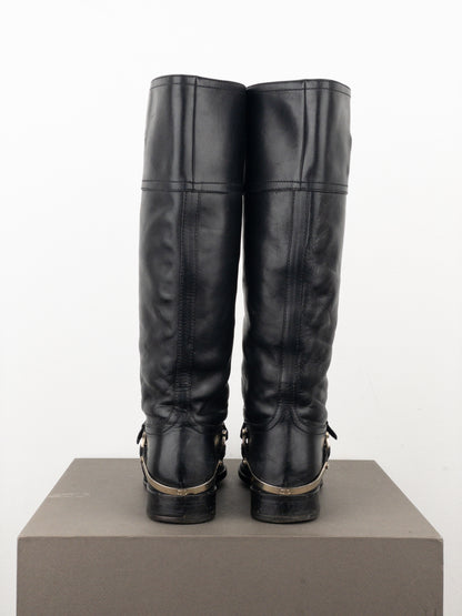 Dior by Galliano 2000s Knee-High Riding Boots