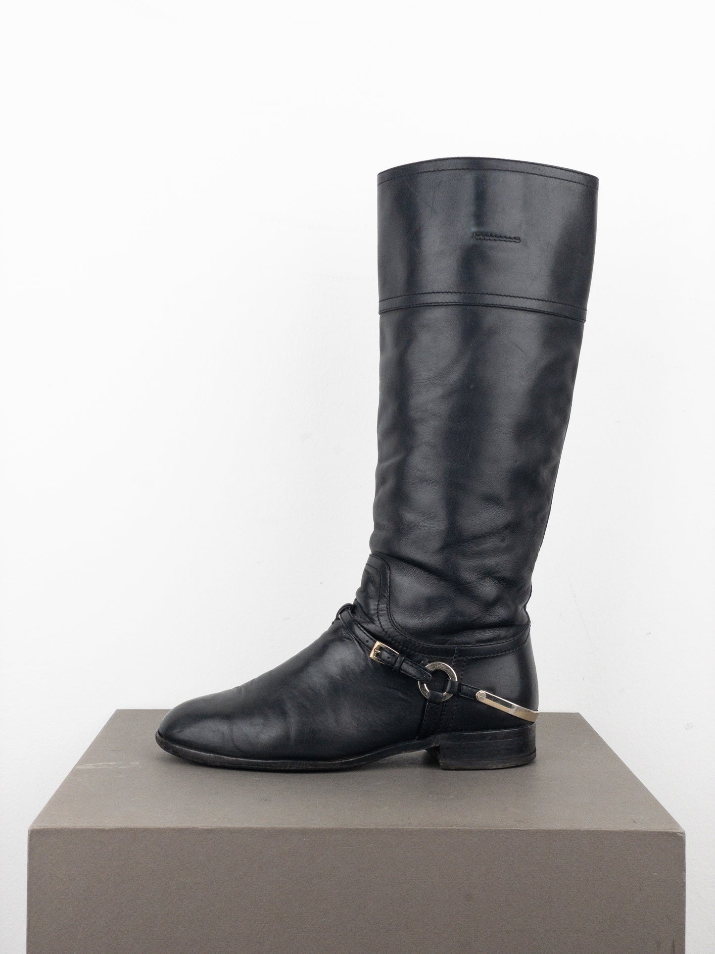 Dior by Galliano 2000s Knee-High Riding Boots