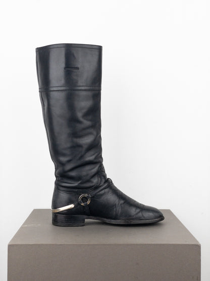 Dior by Galliano 2000s Knee-High Riding Boots