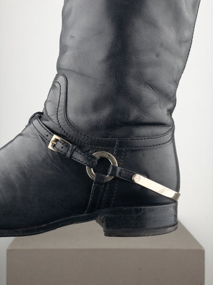 Dior by Galliano 2000s Knee-High Riding Boots