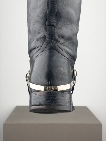 Dior by Galliano 2000s Knee-High Riding Boots