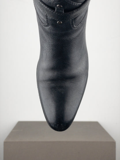 Prada SS06 Knee-High Buckle Biker Riding Boots