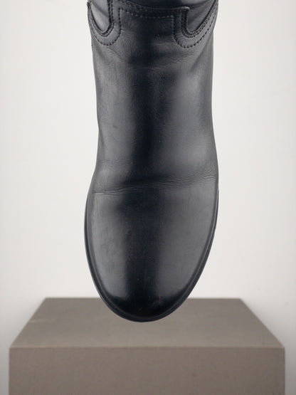 Prada 2000s Knee High Riding Biker Boots