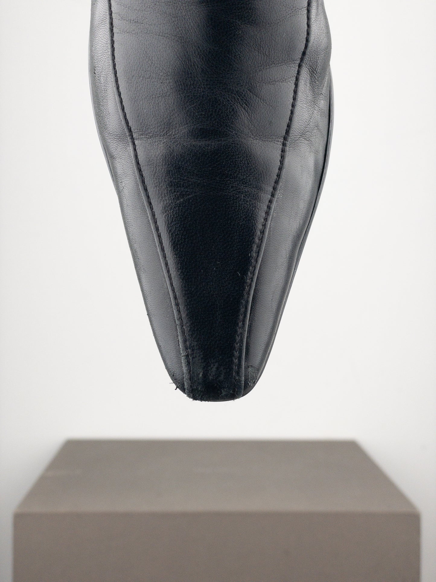 Prada 2000s Knee-High Sports Buckle Kitten Heel Boots