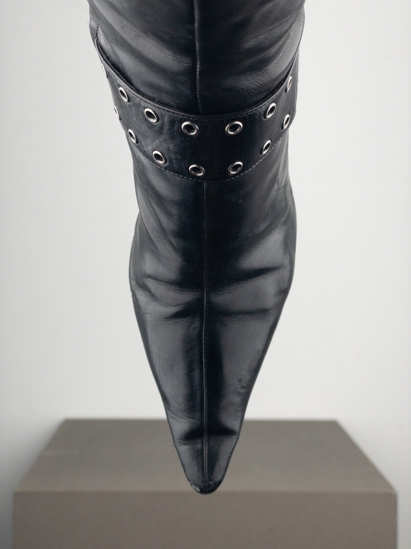 Dior by Galliano SS02 ‘Street Chic’ Buckle Knee-High Heel Boots