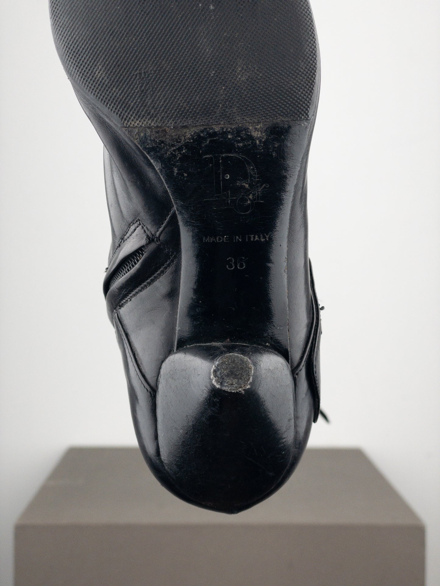 Dior by Galliano SS02 ‘Street Chic’ Buckle Knee-High Heel Boots