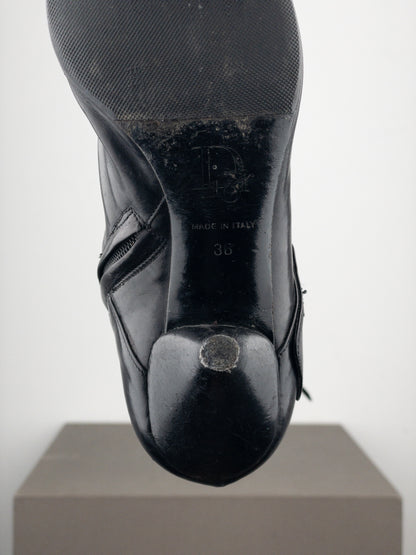 Dior by Galliano SS02 ‘Street Chic’ Buckle Knee-High Heel Boots