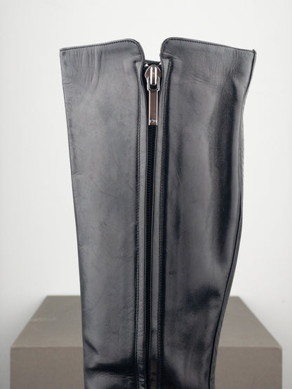 Dior by Galliano SS02 ‘Street Chic’ Buckle Knee-High Heel Boots