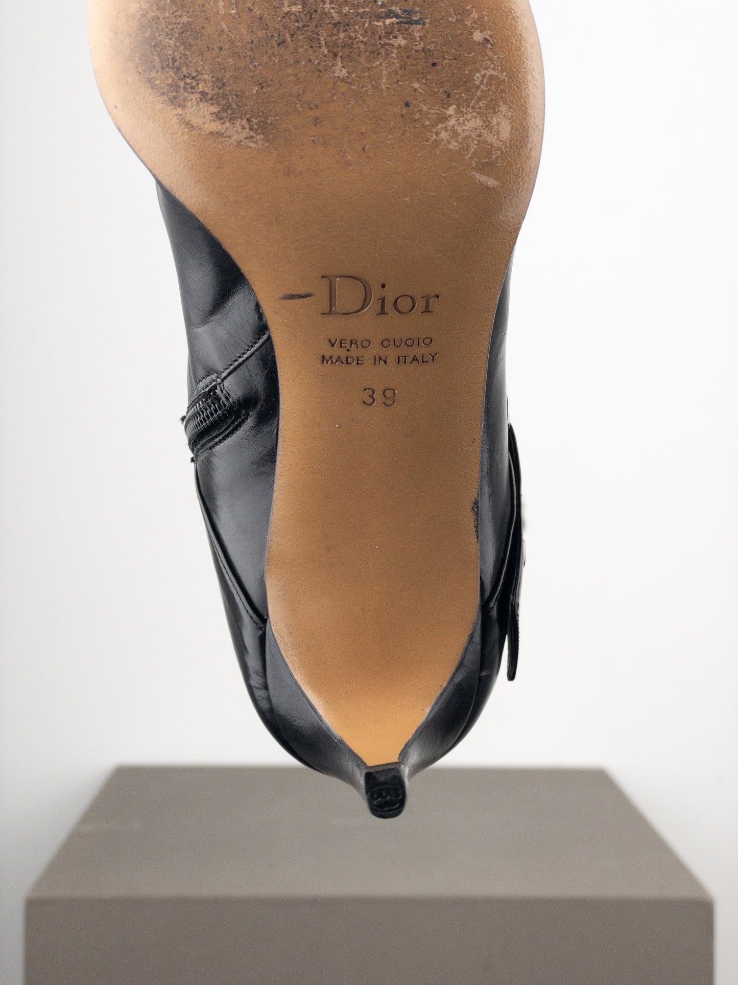 Dior by Galliano SS02 ‘Street Chic’ Buckle Knee-High Heel Boots