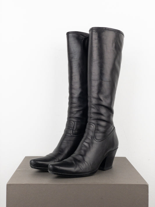 Prada 2000s Knee-High Cowboy Boots