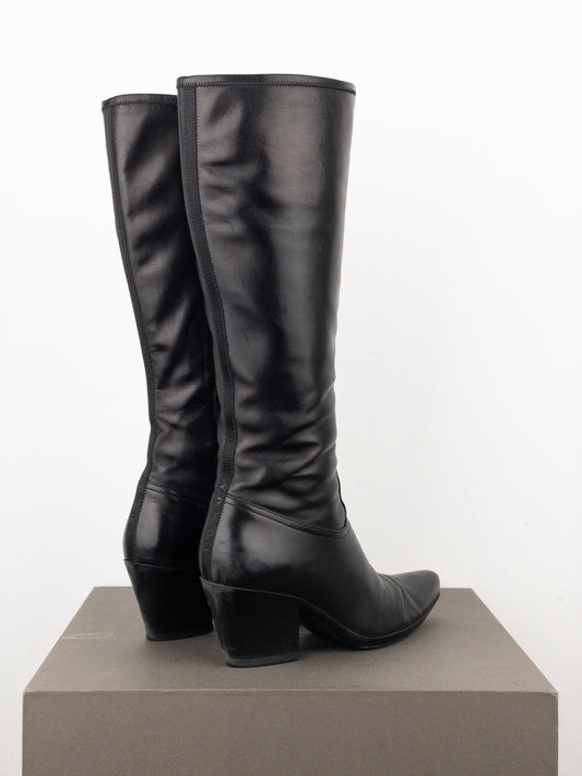 Prada 2000s Knee-High Cowboy Boots