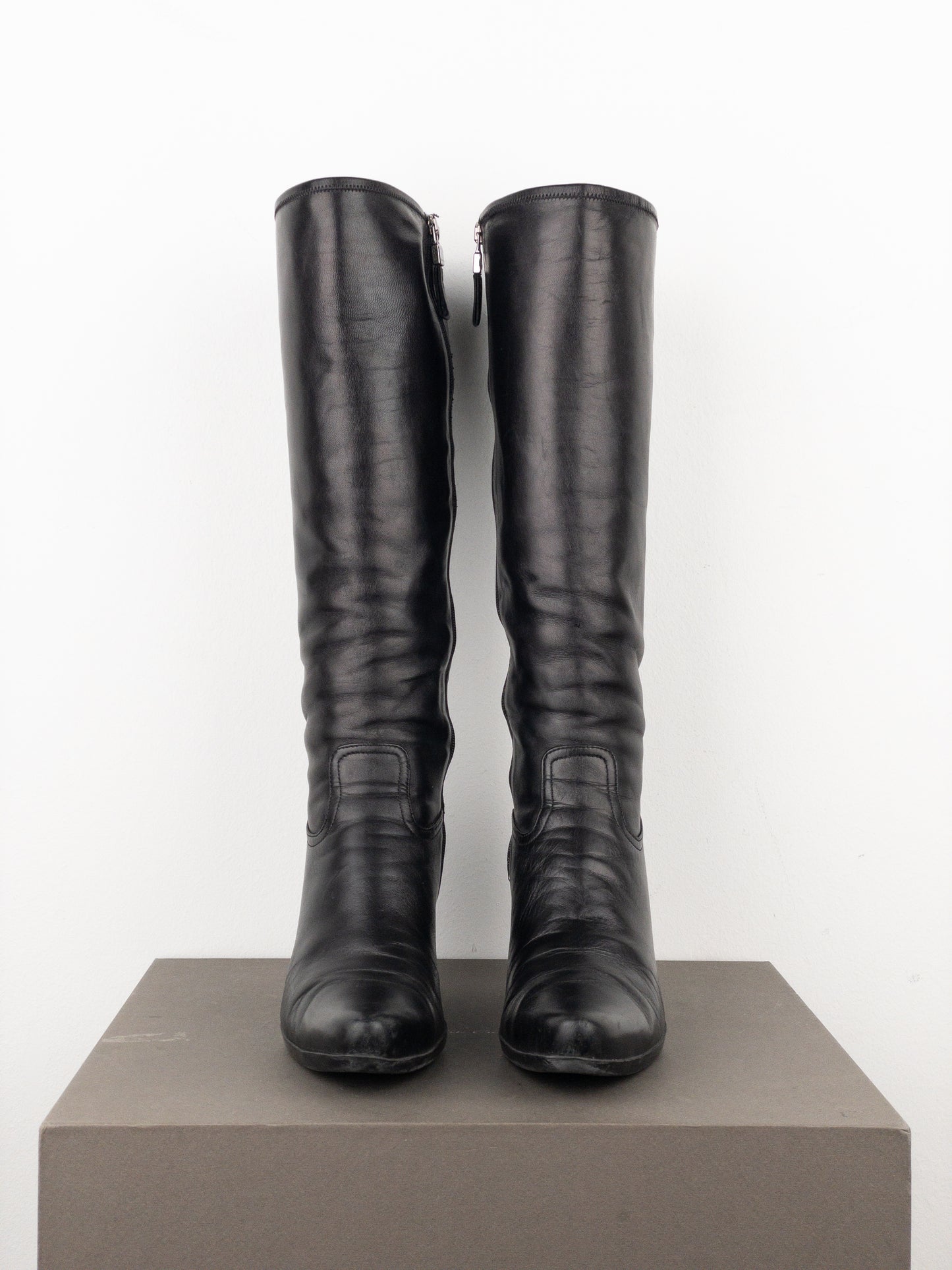 Prada 2000s Knee-High Cowboy Boots