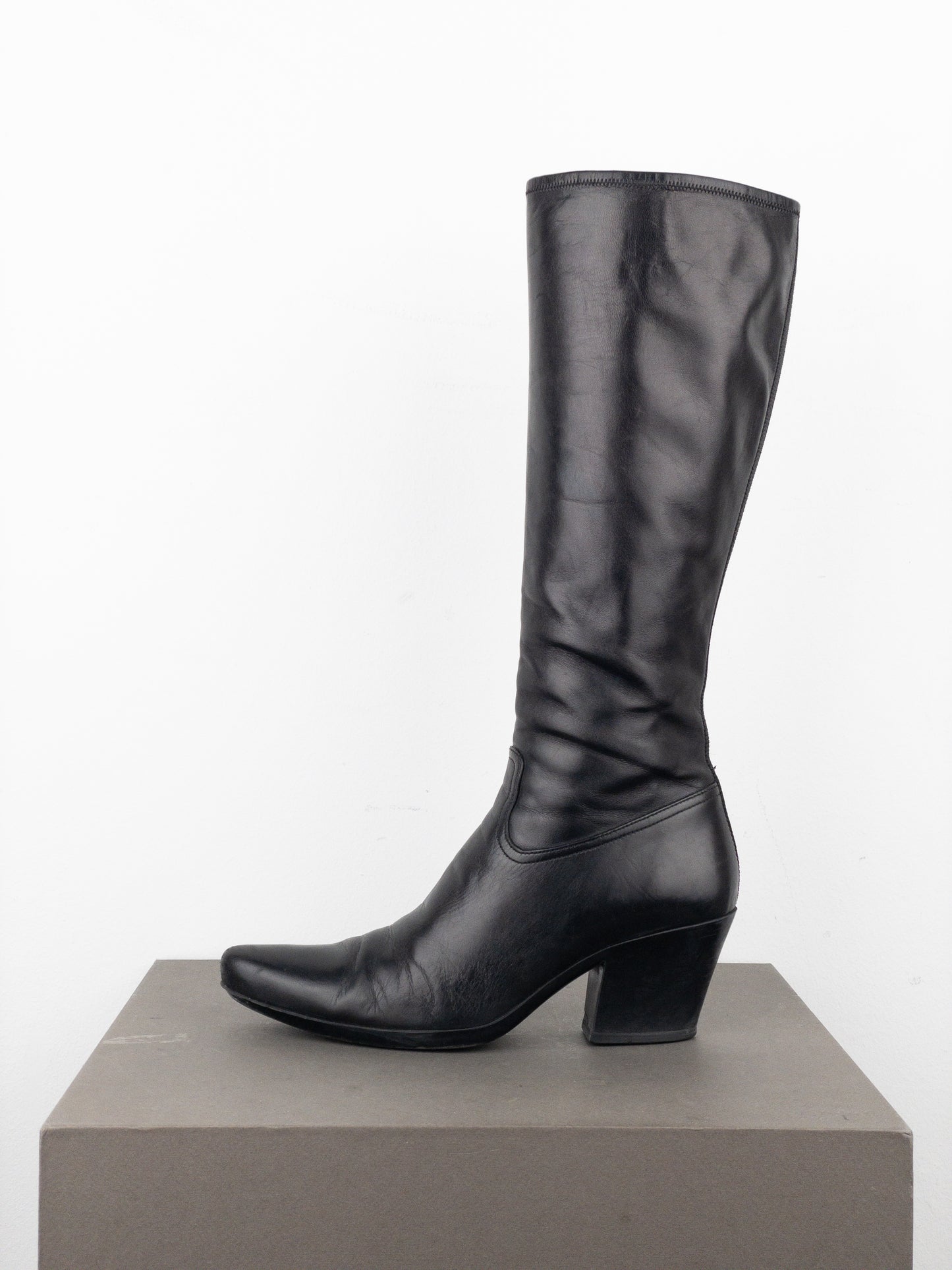 Prada 2000s Knee-High Cowboy Boots