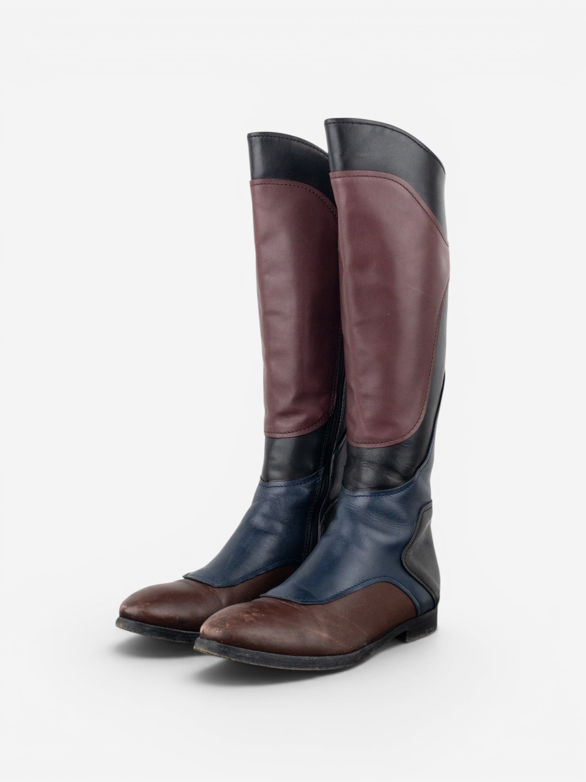 Miu Miu AW08 Knee-High Biker Riding Boots