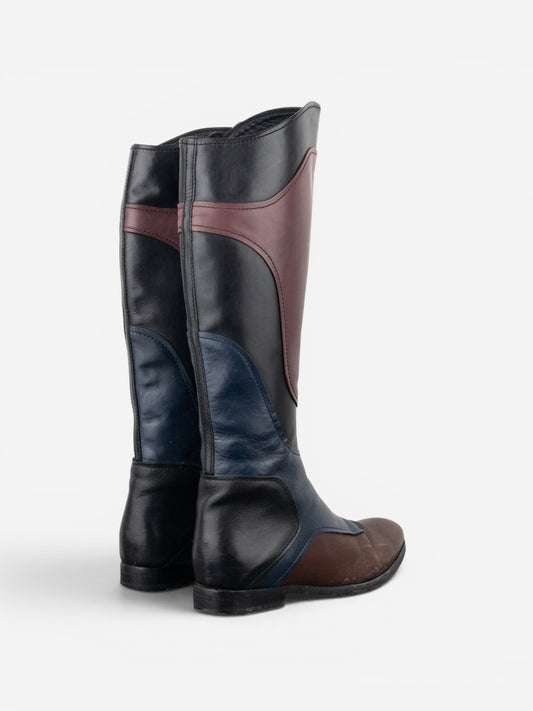 Miu Miu AW08 Knee-High Biker Riding Boots – photo 2