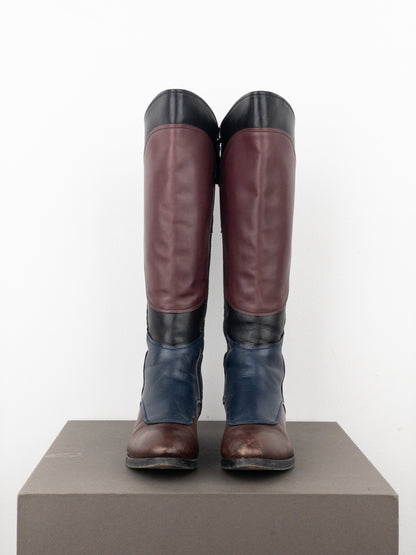 Miu Miu AW08 Knee-High Biker Riding Boots
