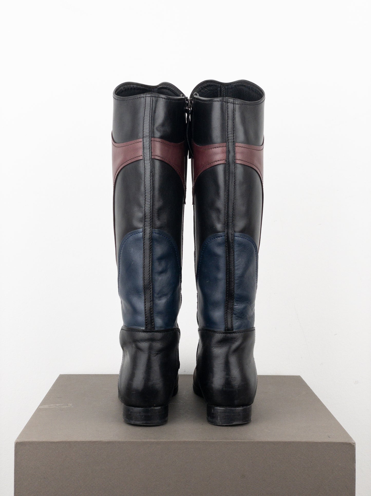 Miu Miu AW08 Knee-High Biker Riding Boots