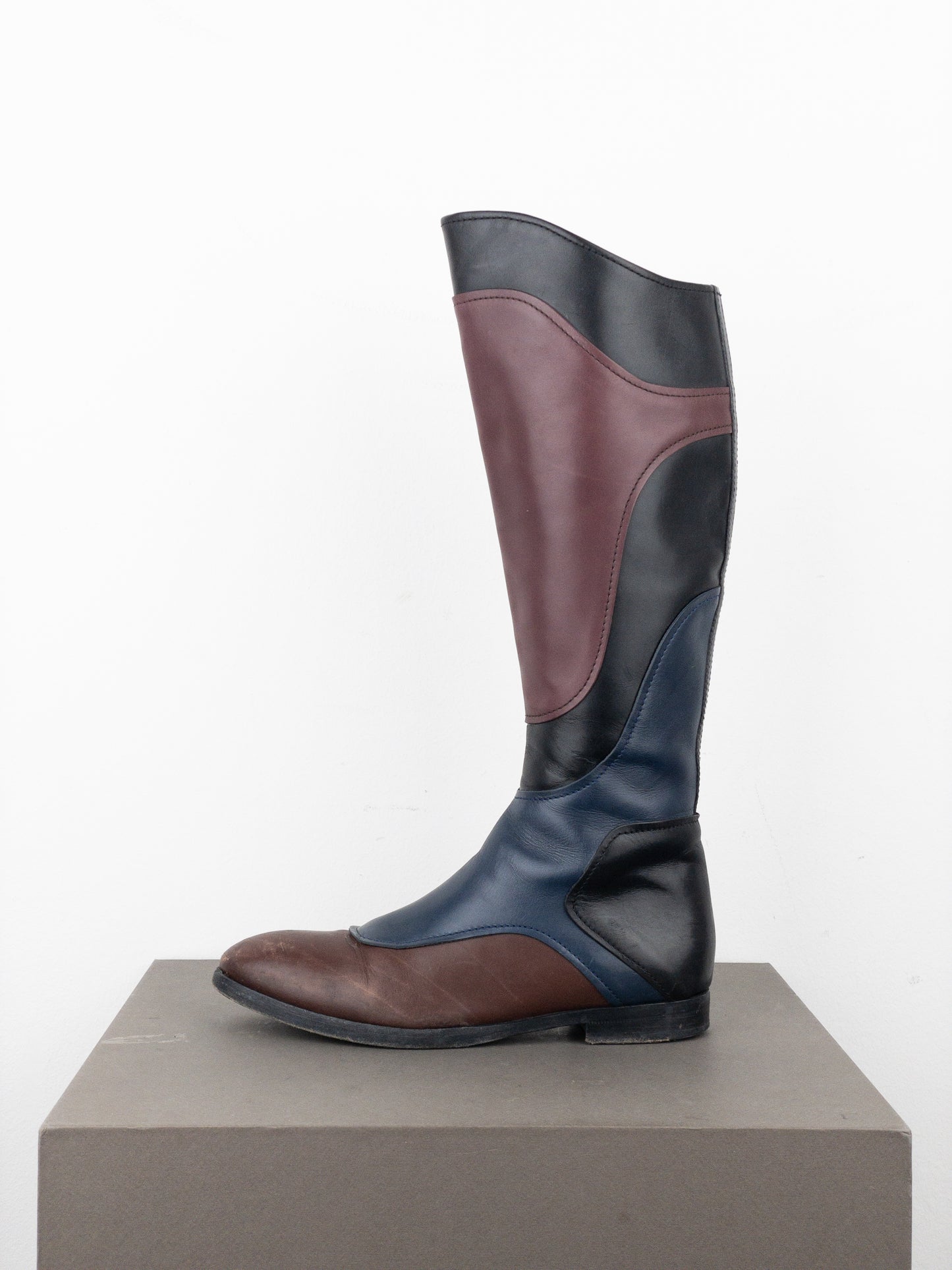 Miu Miu AW08 Knee-High Biker Riding Boots