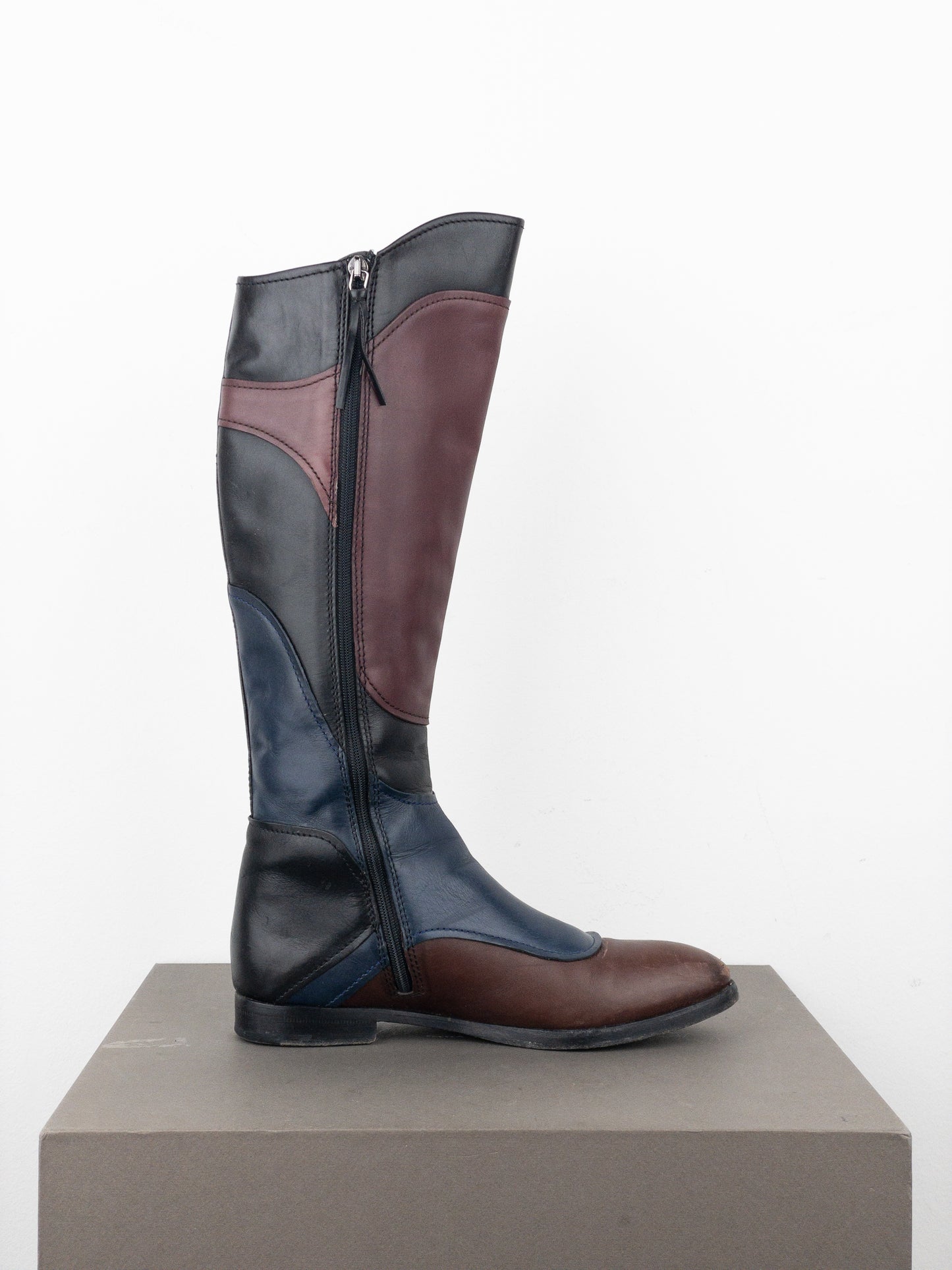 Miu Miu AW08 Knee-High Biker Riding Boots