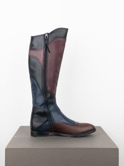 Miu Miu AW08 Knee-High Biker Riding Boots
