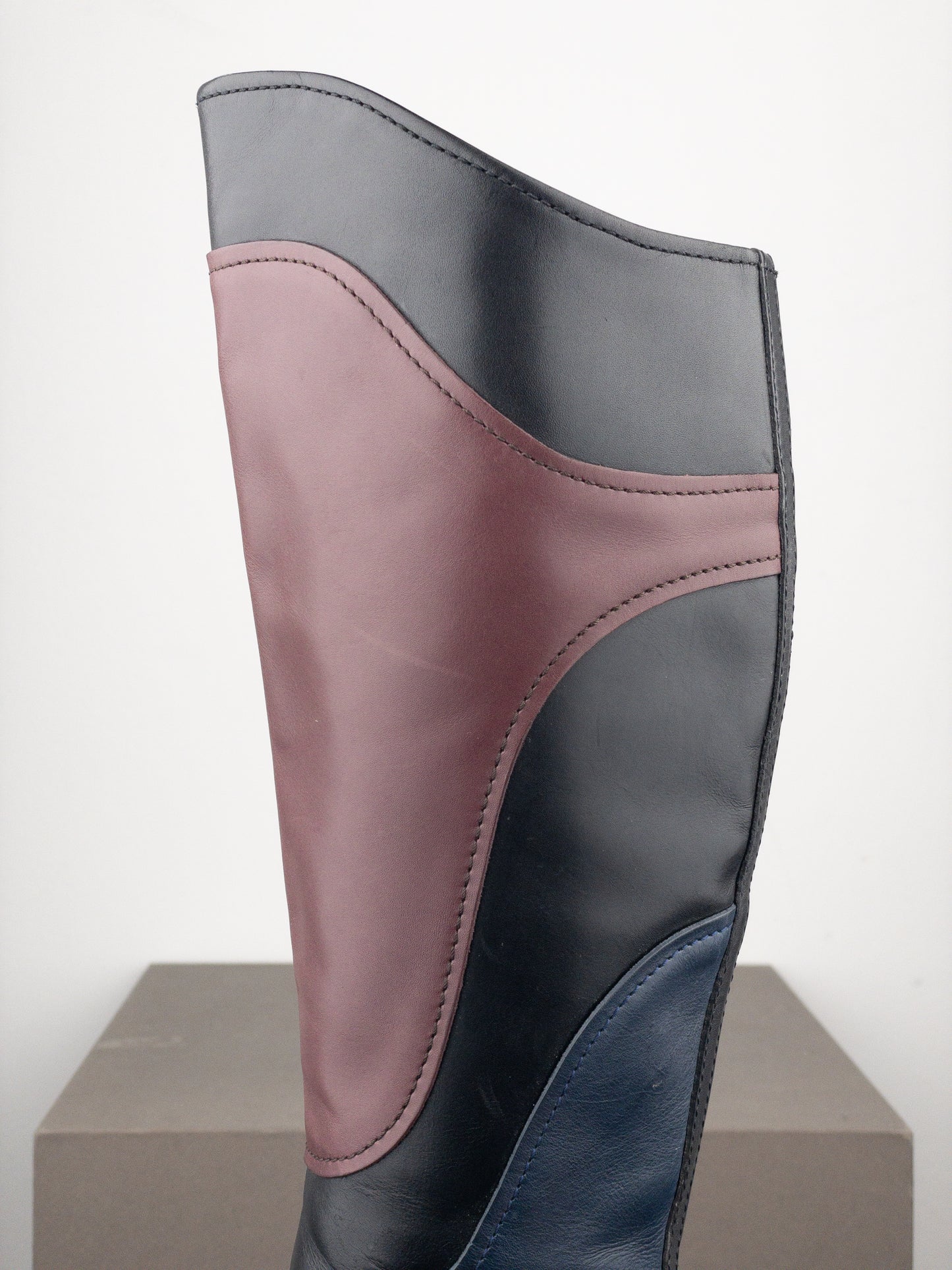 Miu Miu AW08 Knee-High Biker Riding Boots